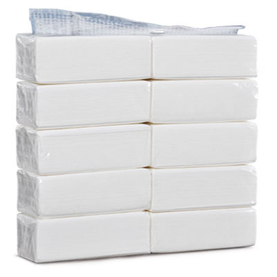 กระดาษชำระดูดซับ 105 กรัมกระดาษทิชชู่เช็ดปากกระดาษเยื่อไม้ 2Ply / 150 ดึงแพ็คใหญ่